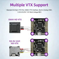 RadioLink F722 F405 Stack de Contrôleur de Vol 55A ESC 4-en-1 2-6S Betaflight pour Drone FPV de Course et Freestyle 30.5mm