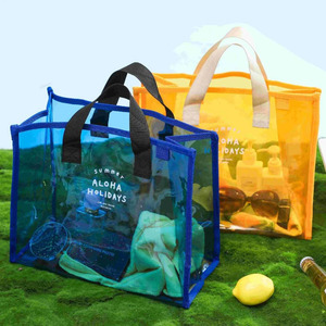 Borse da Spiaggia in PVC Personalizzate, Borsa Impermeabile in PVC TPU Trasparente Olografica Laser, Borsa Estiva da Spiaggia per Donne - Product Image 3