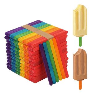 Gỗ Tự Nhiên Lolly Gậy Màu Popsicle Gậy Bằng Gỗ Ice Cream <span class=keywords><strong>Sticks</strong></span> Cho Nghệ Thuật Thủ Công Mỹ Nghệ Mô Hình Làm Trang Trí - Product Image 6