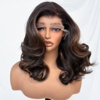 Nouvelle perruque synthétique KEMY Bounce 13*6 HD Frontale de luxe, résistante à la chaleur, coupe papillon, sans colle, perruques synthétiques bob pour femmes