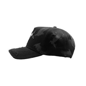 Casquettes de baseball sportives en daim à 5 panneaux Sombrero G5 Gorras Rude Hats Halloween avec broderie en cuir en forme de croix et design vieilli - Product Image 5