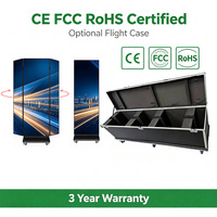 Écran LED tri-pliant couleur IP65 étanche avec support de sol pour affiches et publicités de centres commerciaux