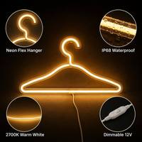 Colgador de Ropa LED Decorativo de Tela con Luces de Neón