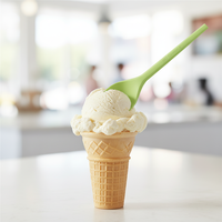 Ensemble de couverts jetables écologiques biodégradables Greenday CPLA de 6,5 pouces avec couteau, fourchette et cuillère pour restaurants, certifié BPI