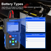 定制LOGO BT300通用汽车电池测试仪12V-24V电池健康测试汽车电池测试仪支持多语言