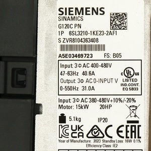 Nouveau 6SL3210-1KE23-2AF1 G120C 3AC380-480V Power PAC & Contrôleurs dédiés Garantie d'un an - Product Image 5