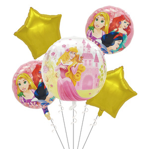 Globos de Papel con Diseño de Princesa de Anime, 5 Piezas, <span class=keywords><strong>para</strong></span> Decoración de Bodas y <span class=keywords><strong>Cumpleaños</strong></span>, Globos 4D Autosellables - Product Image 6