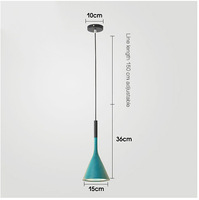 Lampes suspendues nordiques modernes de style industriel, abat-jour suspendu minimaliste multicolore simple E26 E27 Edison pour cuisine, salle à manger, chambre à coucher