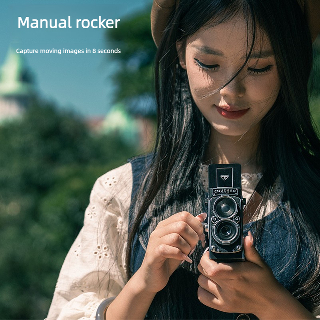 New Retro Vintage Camera Hand Powered Scientific Exchange Student Graduation Video Birthday Gift 1080P Video 12MP Photo Android