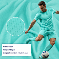 Tissu en maille Gypsophila Tie Dye à séchage rapide 75D, 165g, polyester et élasthanne, pour vêtements de sport performants