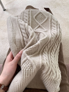 Balaclava pour <span class=keywords><strong>femme</strong></span>, chapeau d'hiver chaud tressé, écharpe intégrée, protection des oreilles, chapeau en laine tricotée résistant au froid - Product Image 6