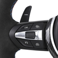 Avec garniture en carbone Full Alcantara LED M Sport Volant pour BMW F10 F15 F22 F30 F32 M3 F80 M4 F82 M2 F87 M5 F90 E70 E90 E92
