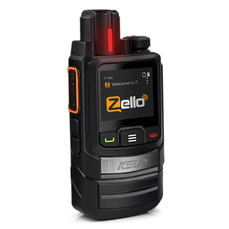 ZL60 ระยะยาว 100 500 1000 กม.500 กม.วิทยุสองทาง Android เครือข่ายทั่วโลก Zello POC WiFi LTE 4G PTT เครื่องส่งรับวิทยุพร้อมซิมการ์ด