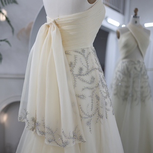 شارون قال s444 فاخر كريستال الرسن بيج فستان سهرة الزفاف ثوب حفلة رسمي s444 ضيف - Product Image 6