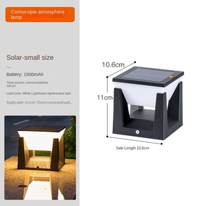 IP67 Weather-Resistant Outdoor Solar Lamp Square LED Garden Lights for Landscape & Lawn Yard Pillar Design - Product Image 6