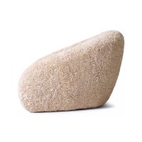 Nouveau design, ensemble de canapés modernes, fauteuil en peau de mouton, siège cascade, mobilier de salon, confort et détente pour appartement et villa