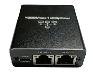 Jaringan 1 sampai 3 Ethernet Splitter untuk 3 PC laptop RJ45 konektor 1 in 3 out Ethernet