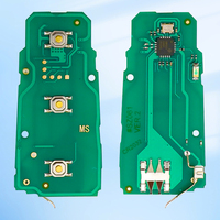 Porte-clés de voiture MS 3 boutons 433MHz ID48 Chip pour VW Volkswagen Passat B6 3C B7 Magotan CC Half Smart Blank Key