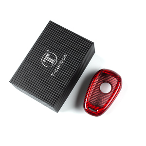 Pour <span class=keywords><strong>Alfa</strong></span> <span class=keywords><strong>Romeo</strong></span>, clé intelligente, coque de clé en fibre de carbone, accessoire intérieur de luxe, étui de clé de voiture T-carbon - Product Image 6