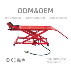 Elevador de cilindro de bomba de aire con diseño de tijera de 1000LBS, elevadores de coche para elevador de mesa de motocicleta - Product Image 1