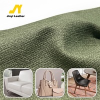 Prix usine 0.9mm herbe vert imperméable PVC similicuir élastique imprimé en cuir pour meubles de maison modernes résistant à l'eau