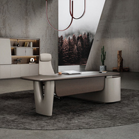 Bureau de direction de luxe KMJ, table de bureau de direction, table de bureau de PDG, table de patron