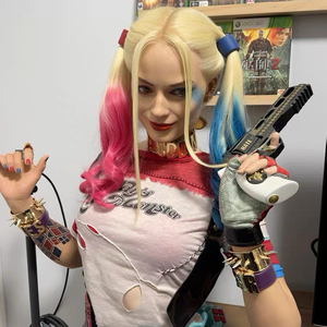 Nouvelle collection : Statue buste de Harley Quinn et du Joker de Suicide <span class=keywords><strong>Squad</strong></span>, design anime, pour collectionneurs - Product Image 2