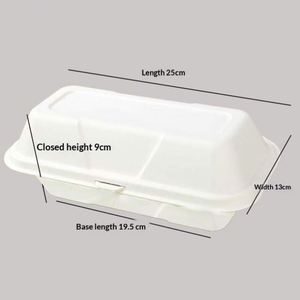 Eco Friendly Biodegradable Hot Dog Box Lid Compostable Paper Food Packaging <b>Container</b> for Picnic <b>Takeaway</b> Fast Food Street - Product Image 2