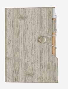 Carnet personnalisé aspect bois avec notes adhésives et marque-pages – Coffret cadeau promotionnel avec logo – Vente en gros - Product Image 2