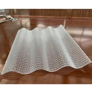 Прозрачный УФ-стабилизированный 2,8 мм тисненый Алмазный парниковый пластиковый гофрированный пластиковый кафельный картон цена
