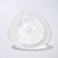 Prothèse mammaire en silicone transparente en forme de goutte d'eau triangulaire OEM/ODM, insert léger pour soutien-gorge, pièce unique