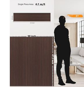 Meilleures ventes d'usine : Panneaux acoustiques en <span class=keywords><strong>bois</strong></span> tissé, design rainuré, pour une acoustique et une insonorisation améliorées, décoration murale en lattes de <span class=keywords><strong>bois</strong></span> pour la maison et le bureau - Product Image 2