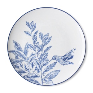 Hot Selling Wedding Chinese Charger Plate Blue and White Porcelain Style <b>Dinnerware</b> Set China Dinner Plate - Product Image 5