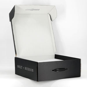 Premium Extra Grote Fedora Hoedendoos Kartonnen Cowboyhoeddoos Zwart <span class=keywords><strong>Plastic</strong></span> Handvat Hoed Verzenddozen Met Custom Merk - Product Image 3