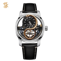 Montre-bracelet pour homme, fabricant de montres, tendance unique, mouvement mécanique automatique en acier inoxydable, montre serpent 3D, Année du Serpent