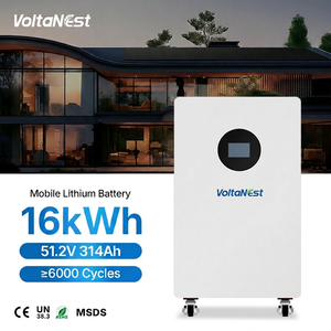 Batterie LiFePO4 VoltaNest 51,2V 314Ah 16kWh pour stockage d'énergie mobile à domicile, garantie 5 ans - Product Image 1