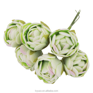 Entrega Rápida, Flores Artificiales, Mini Capullos de Rosa de Terciopelo, Ramo de Flores Flocadas Hechas a Mano, Decoración para el Hogar y la Vuelta al Cole - Product Image 3