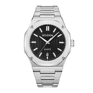 Reloj de Cuarzo de Lujo para Hombre con Correa de Acero Inoxidable y Visualización de Fecha - Product Image 5