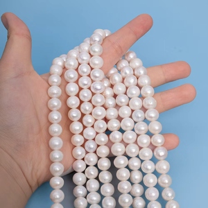 Perlas de agua dulce blancas naturales al por mayor de fábrica 10-<span class=keywords><strong>1mm</strong></span> AAAA forma de patata cuentas sueltas para la fabricación de joyas - Product Image 1