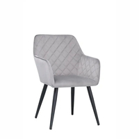 Chaises de salle à manger modernes en tissu velours rembourré, couleurs personnalisées de luxe, vente chaude, café, restaurant, sillas comedor