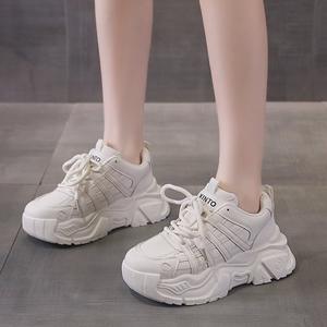 <span class=keywords><strong>Zapatillas</strong></span> de correr informales de moda para mujer, <span class=keywords><strong>zapatillas</strong></span> antideslizantes con cordones, suela gruesa, diseño de <span class=keywords><strong>red</strong></span>, forro de tela superior, tela de algodón - Product Image 3