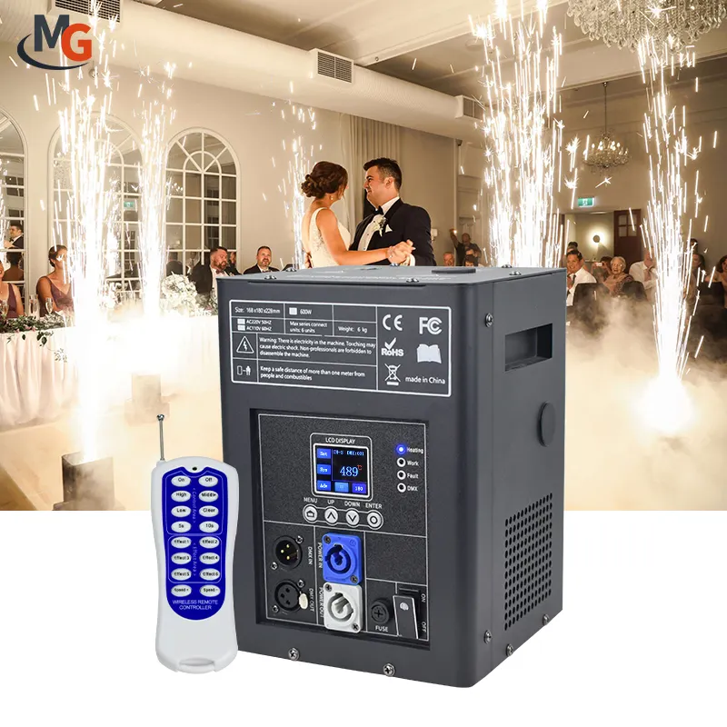 Mglight USA Warehouse Wedding Pyro Sparkler Machine Fireworks 750W Cold Spark Machine para DJ Stage Wedding Party