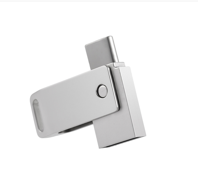 Portable TYPE C Usb C Computer 2 in 1 Memory Stick Metal Rotation USB Fast 1TB Custom Print Logo 32gb OTG Usb Flash Drive