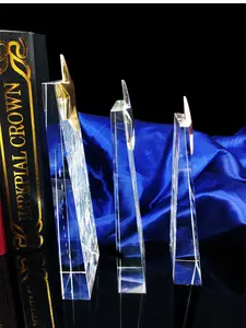 K9 branco clássico personalizado metal estrela cristal troféia e premiado placa de vidro prêmios esportes