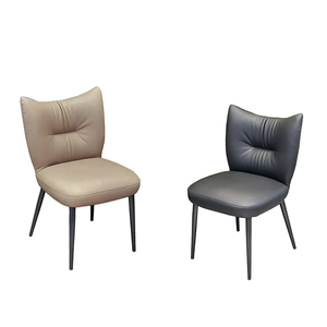 इतालवी शैली की लक्जरी सरल भोजन कुर्सी आधुनिक सीट मोटी स्थिर होटल डाइनिंग कुर्सी - Product Image 1