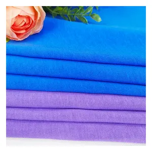 Laine de coton lisse 1525 #32, tissu hydrophiles tricoté à double fil pour T-shirts à manches longues et sous-vêtements