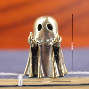Figura de Fantasma de Latón, Decoración Creativa para Escritorio, Regalo de Halloween, Pequeña Figura de Fantasma Irita, Artesanía en Metal - Product Image 6