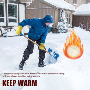 <span class=keywords><strong>Gants</strong></span> en cuir de daim véritable imperméables et isolés, <span class=keywords><strong>gants</strong></span> d'hiver <span class=keywords><strong>très</strong></span> froids <span class=keywords><strong>pour</strong></span> hommes, imperméables et chauffants - Product Image 3