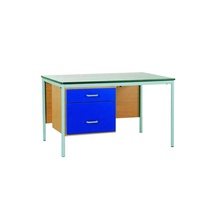 Ensemble de table et chaise d'étude moderne en MDF pour professeur, bureau et chaise pour adultes pour appartement, mobilier scolaire en métal en promotion