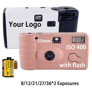 Cámara Desechable Retro de 35 mm al por Mayor con Flash, Rollo de Película Personalizado de 18/27 Exposiciones a Color para Bodas y Eventos, Cámara de un Solo Uso para Bodas - Product Image 3